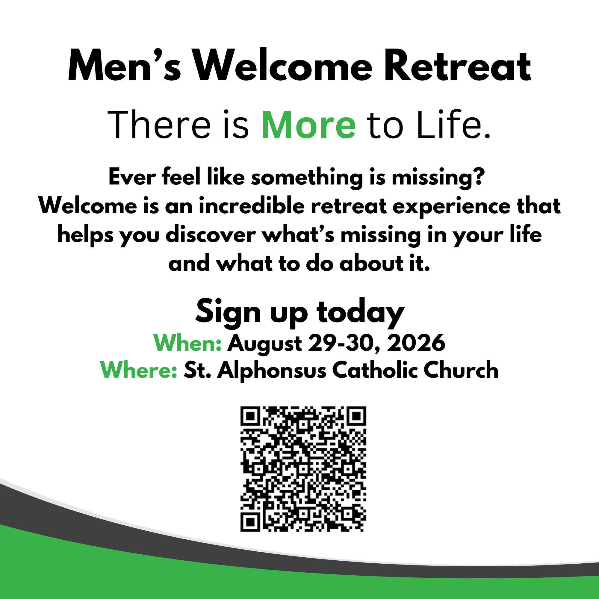 Men's Welcome Retreat
